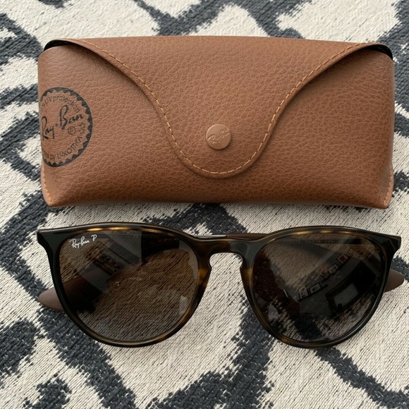 Ray-Ban Accessories - Ray-Ban 54mm Erika Tortoise Polarized Sunglasses